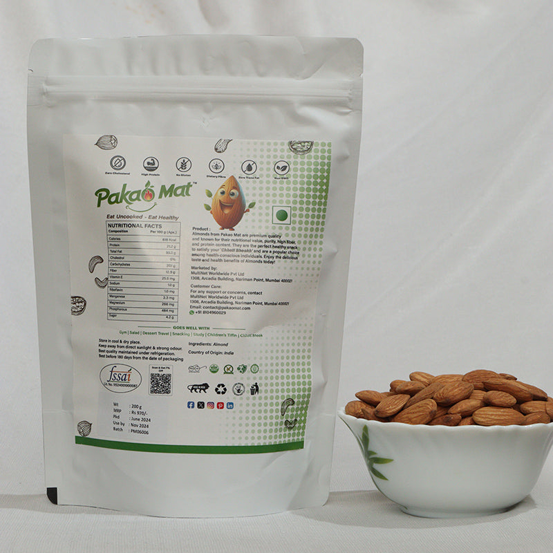 Pakaomat Royal Harvest Supreme Almonds | Premium Quality Nuts