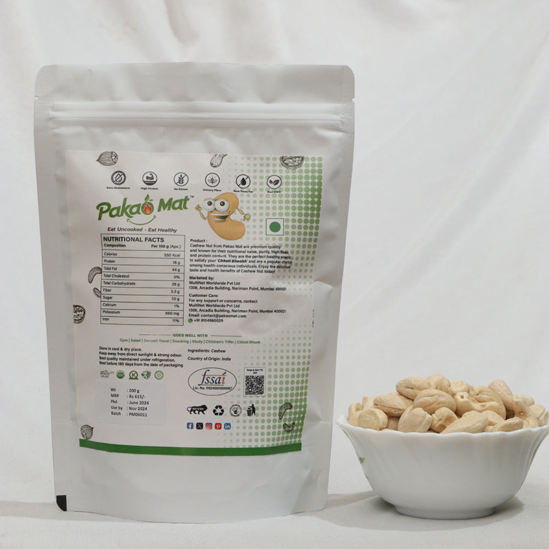 Pakaomat Roasted And Salted Cashew Bliss Crunch (Kaju)